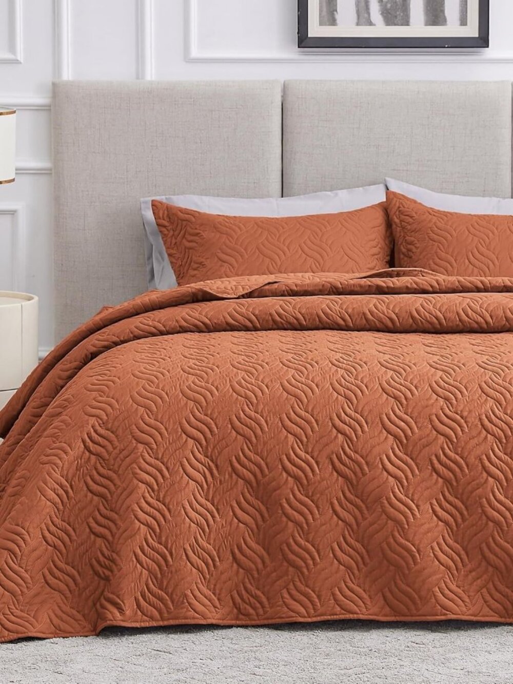 California King Size Quilt Bedding Set Umber Bedspread - Cal King Summer Lightwe